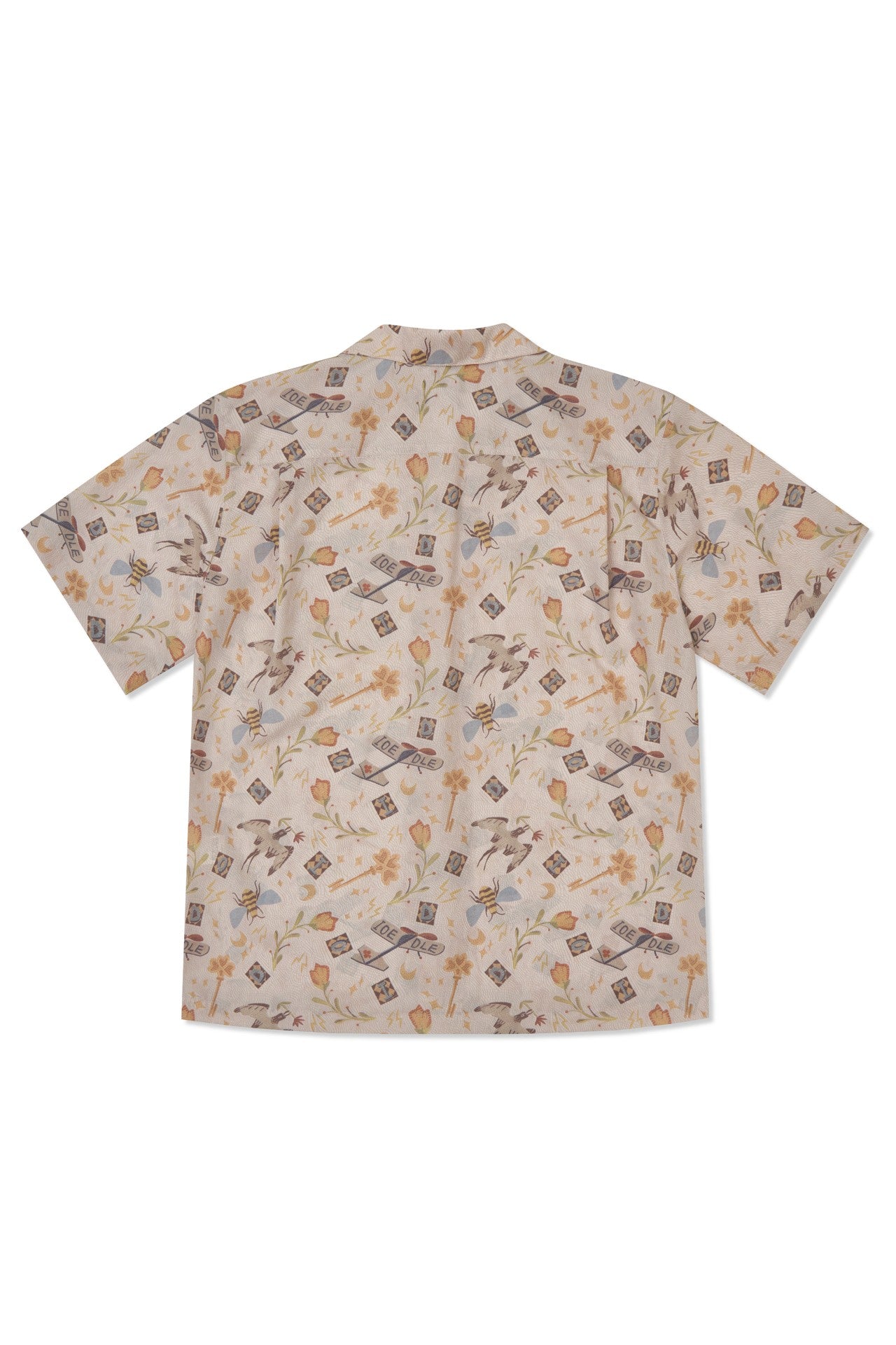 IOEDLE Garden of Science short-sleeve shirt featuring a vibrant science-themed graphic on soft cotton fabric.