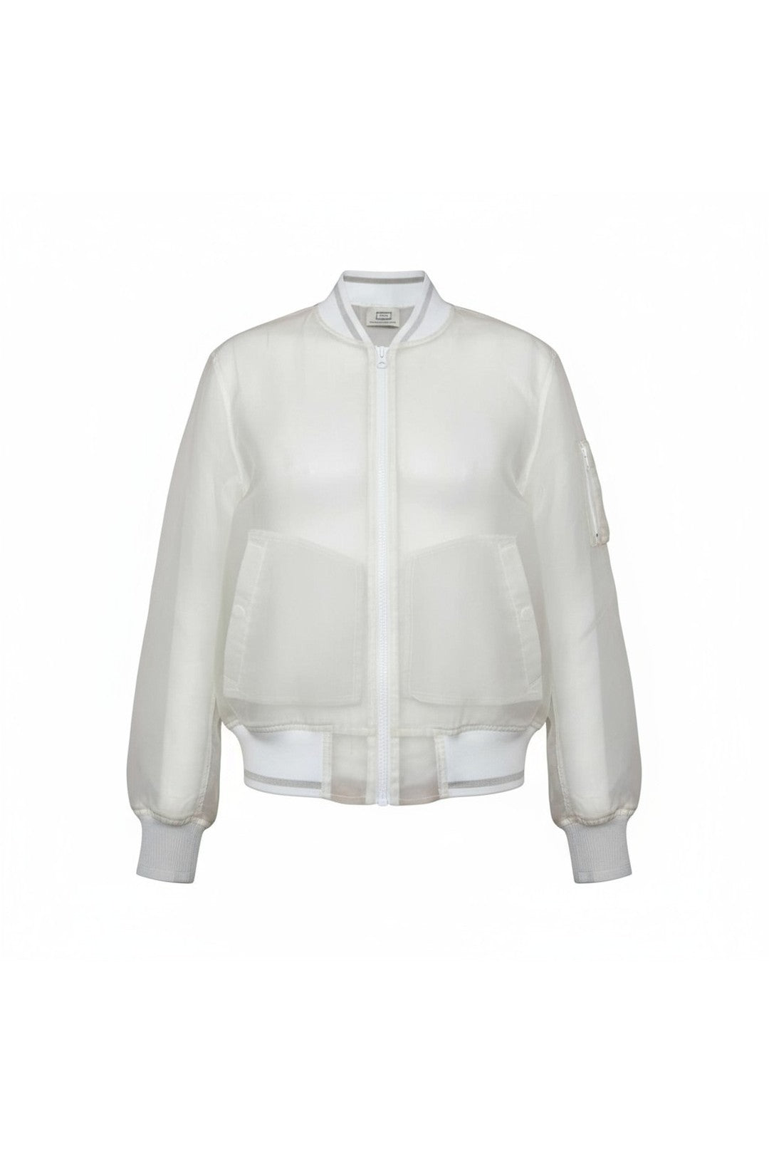 Jinju Silk See-through Bomber
