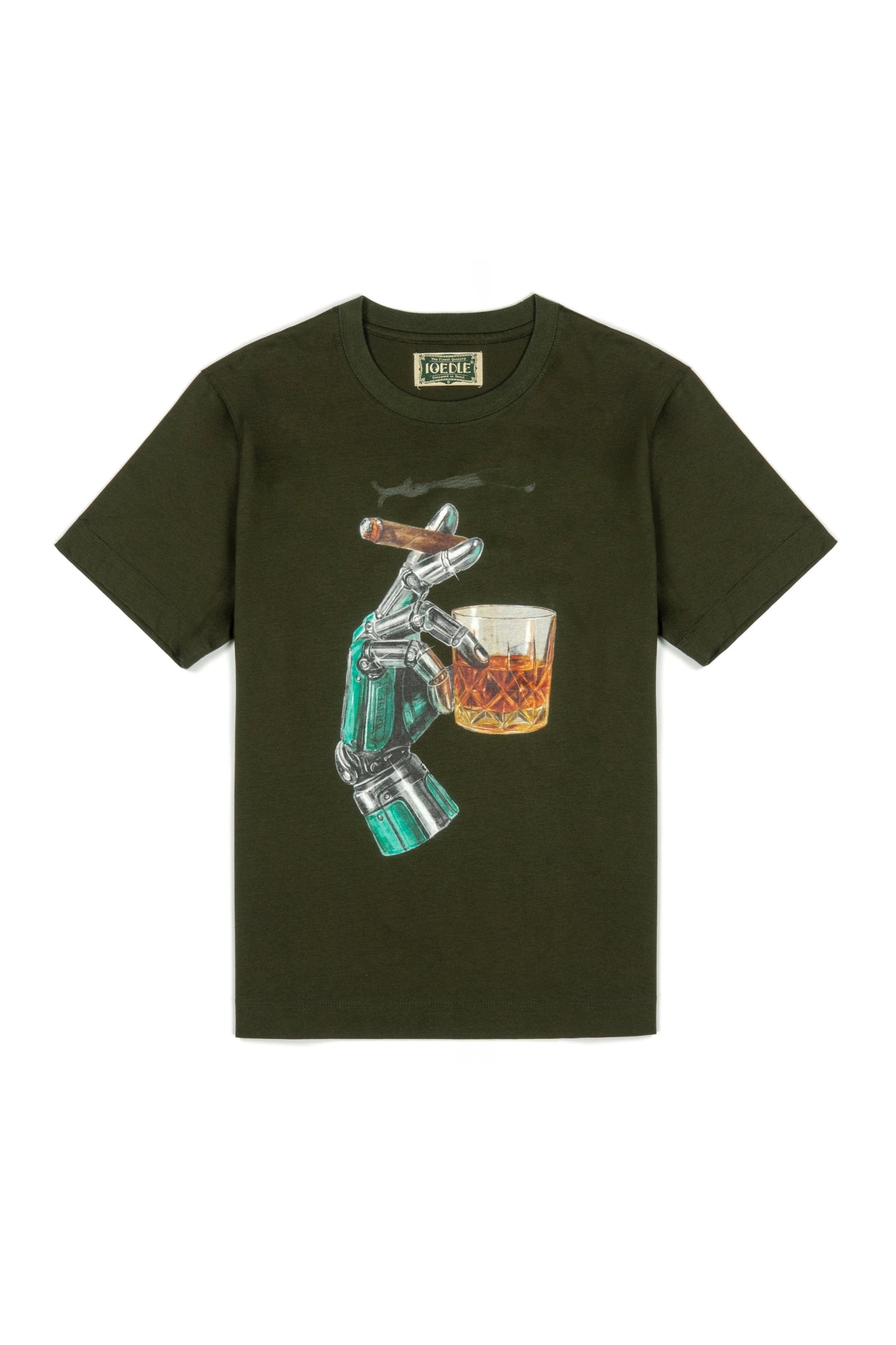 Empty.exe T-shirt by IOEDLE, black tops with minimalist design, featuring the brand logo on the front.