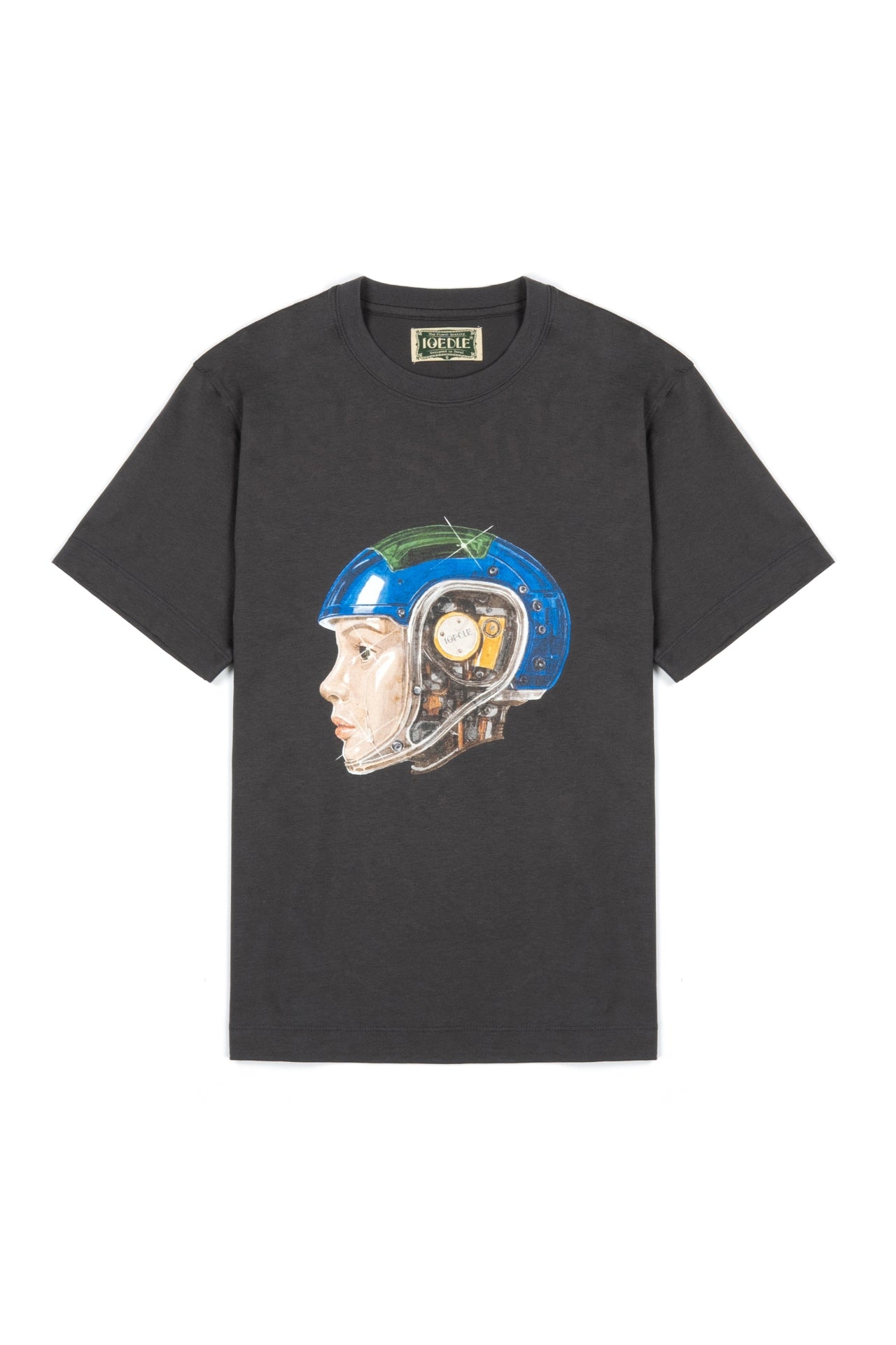 IOEDLE Tears.exe T-shirt, casual black top with graphic print featuring digital tears design, short sleeves, and comfortable fit.