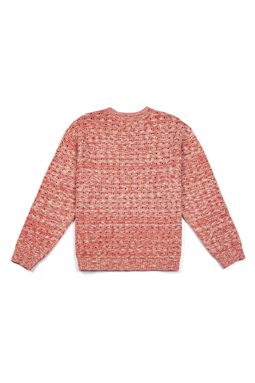 Red mesh knit sweatshirt by IOEDLE featuring a Beyond The Glass design, casual and stylish for everyday wear.