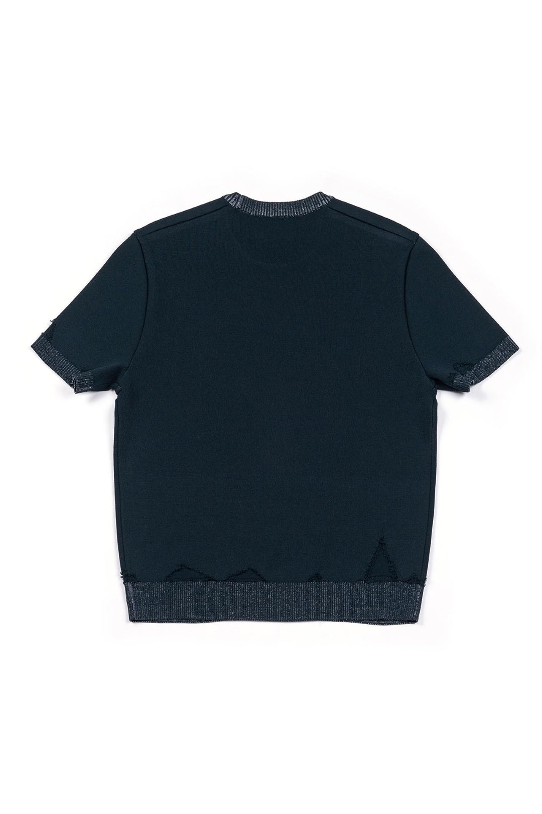 Navy Practical Utopia knitted top by IOEDLE, featuring a cozy, textured knit design and a comfortable fit.