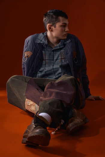 Welcoming Gate Quilted Jacket Charcoal