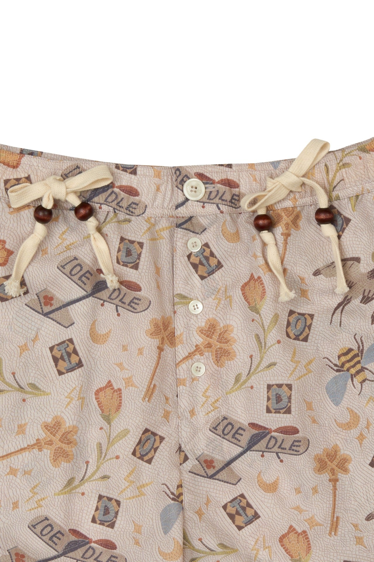 IOEDLE Garden of Science shorts, lightweight casual shorts with a comfortable fit, suitable for outdoor activities and everyday wear.