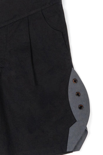 IOEDLE Rocket-Slit Shorts showing the stylish design and sleek fit with rocket-slit detailing on lightweight casual shorts.