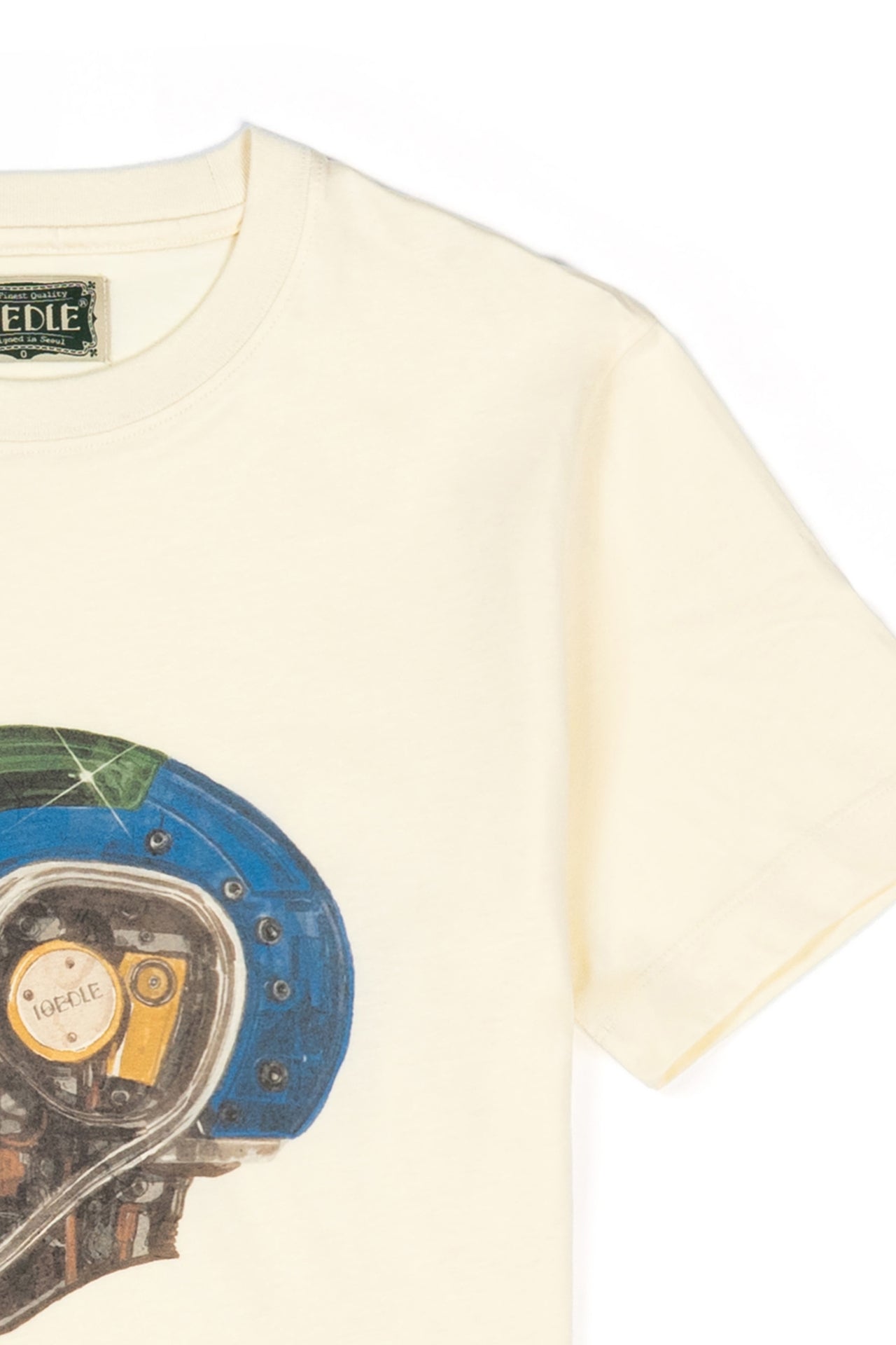 IOEDLE Tears.exe T-shirt, casual top with graphic print, black fabric, and comfortable fit, designed for streetwear style.