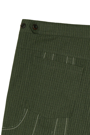 IOEDLE Stitched Stream Shorts in lightweight fabric with stitched design, perfect for casual wear and summer outings.