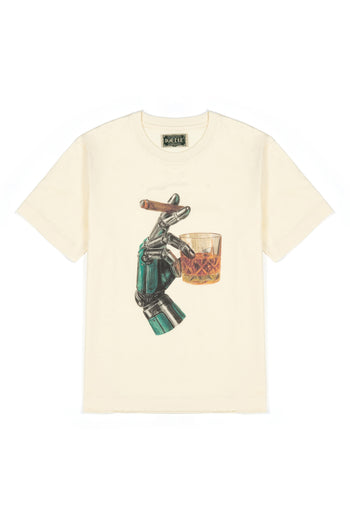 Empty.exe T-shirt by IOEDLE, black casual top with minimalist design, shown laid flat on a neutral background.