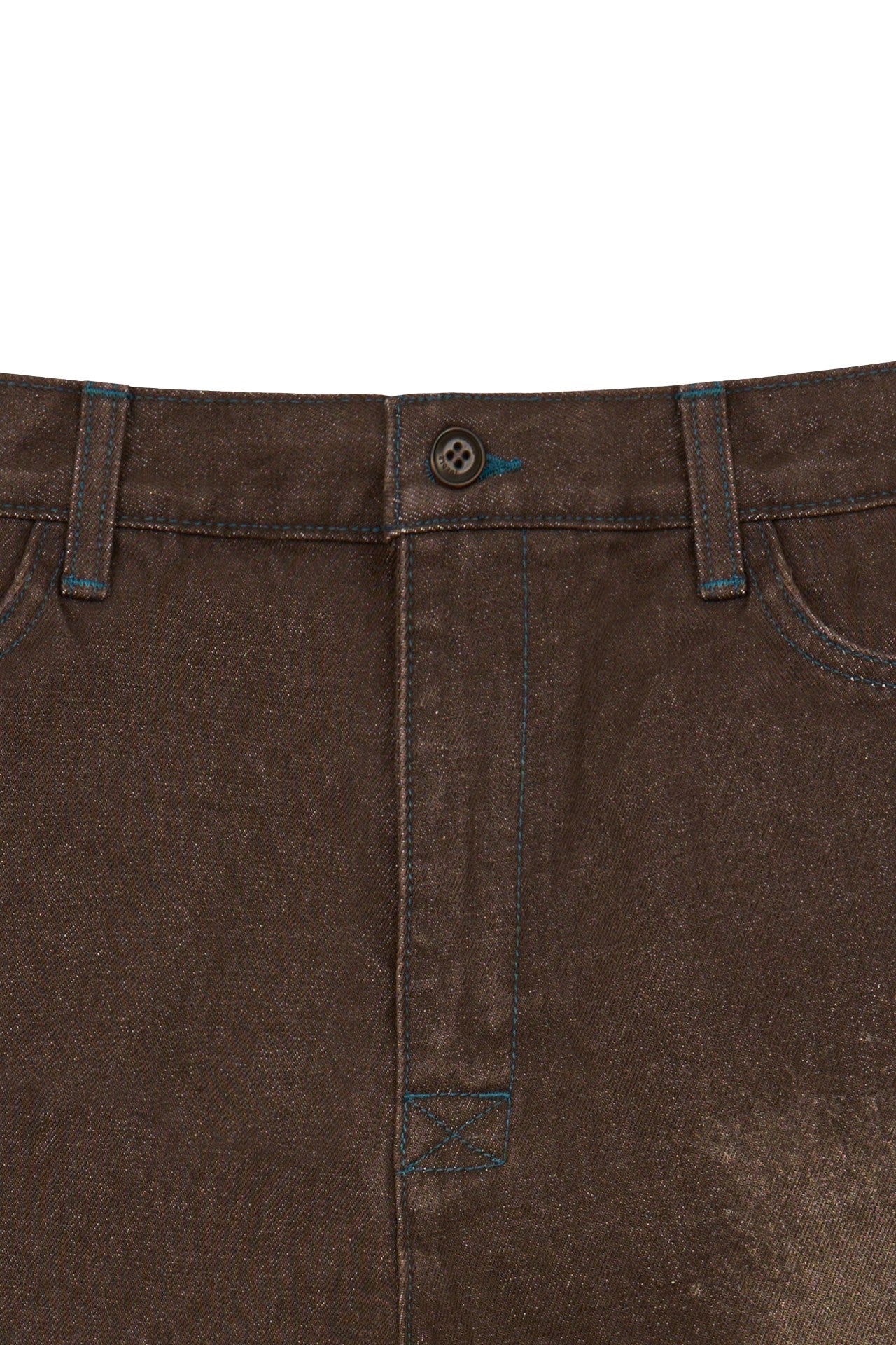 IOEDLE Garden of Impact laser-engraved shorts featuring detailed botanical designs and casual fit for outdoor wear.