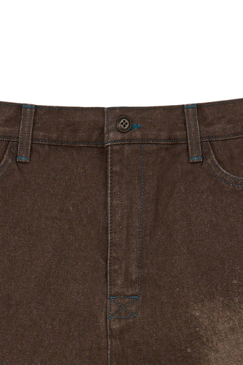 IOEDLE Garden of Impact laser-engraved shorts featuring detailed botanical designs and casual fit for outdoor wear.