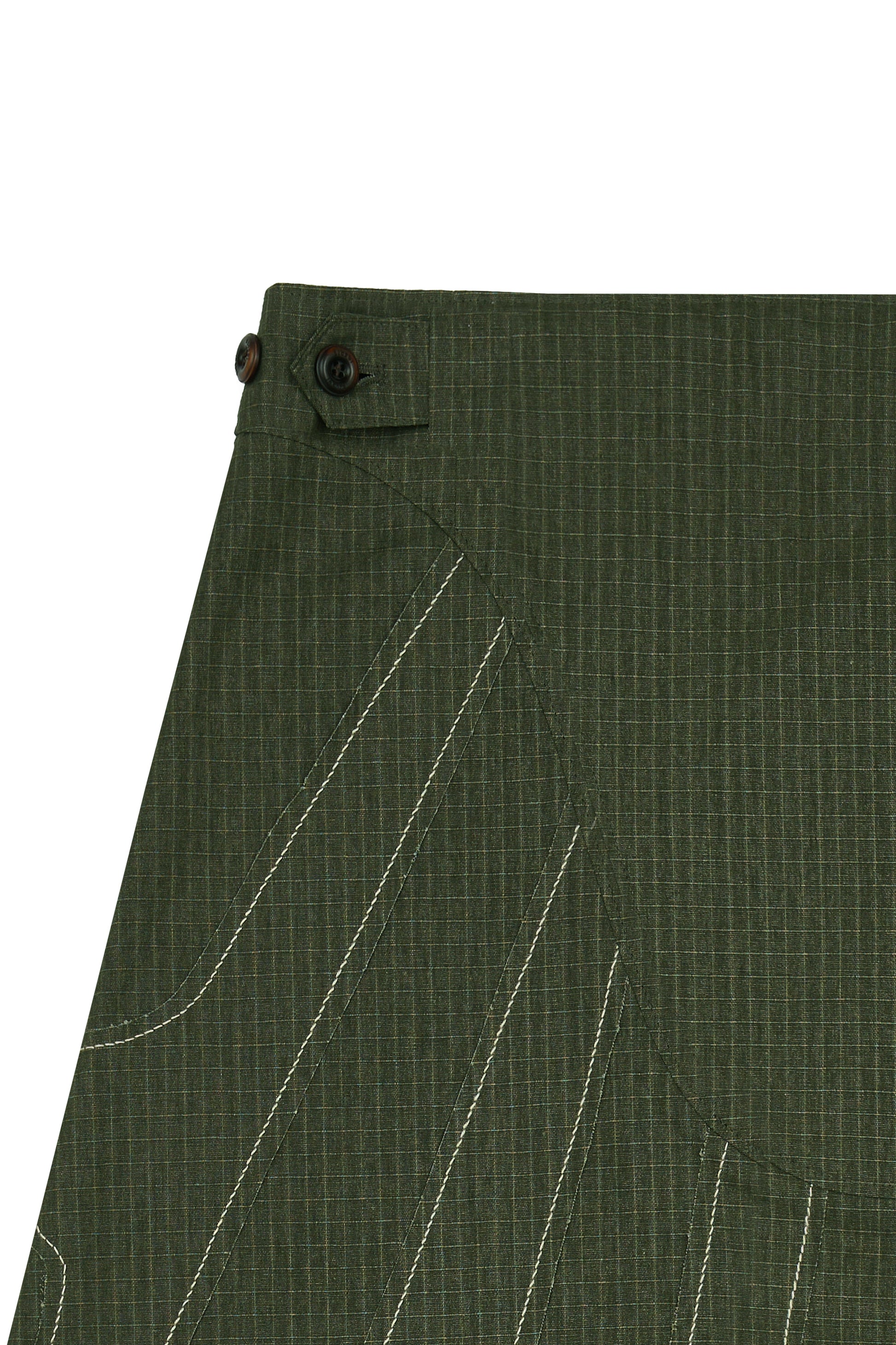 IOEDLE stitched stream skirt with detailed stitching and flowing fabric, showcased on a model in a stylish, elegant setting.