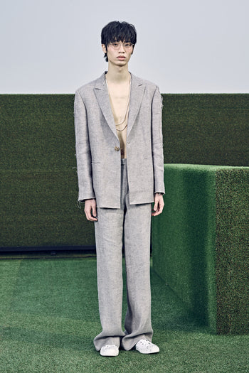 Cutting Line Linen Jacket