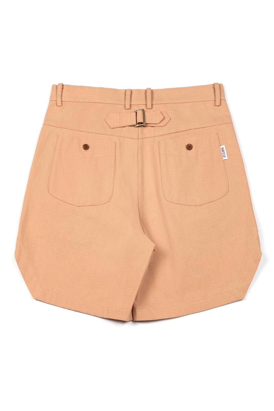 Bird Cross-Stitched Shorts Orange