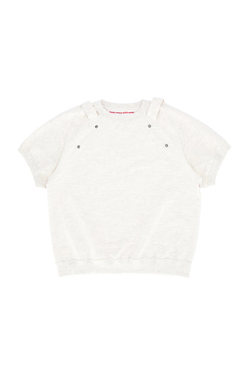 Love Crazy Wild Man raglan half sleeve top, casual stylish shirt with contrasting sleeves and comfortable fit.