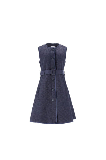 Dancheong Quilting Long Vest