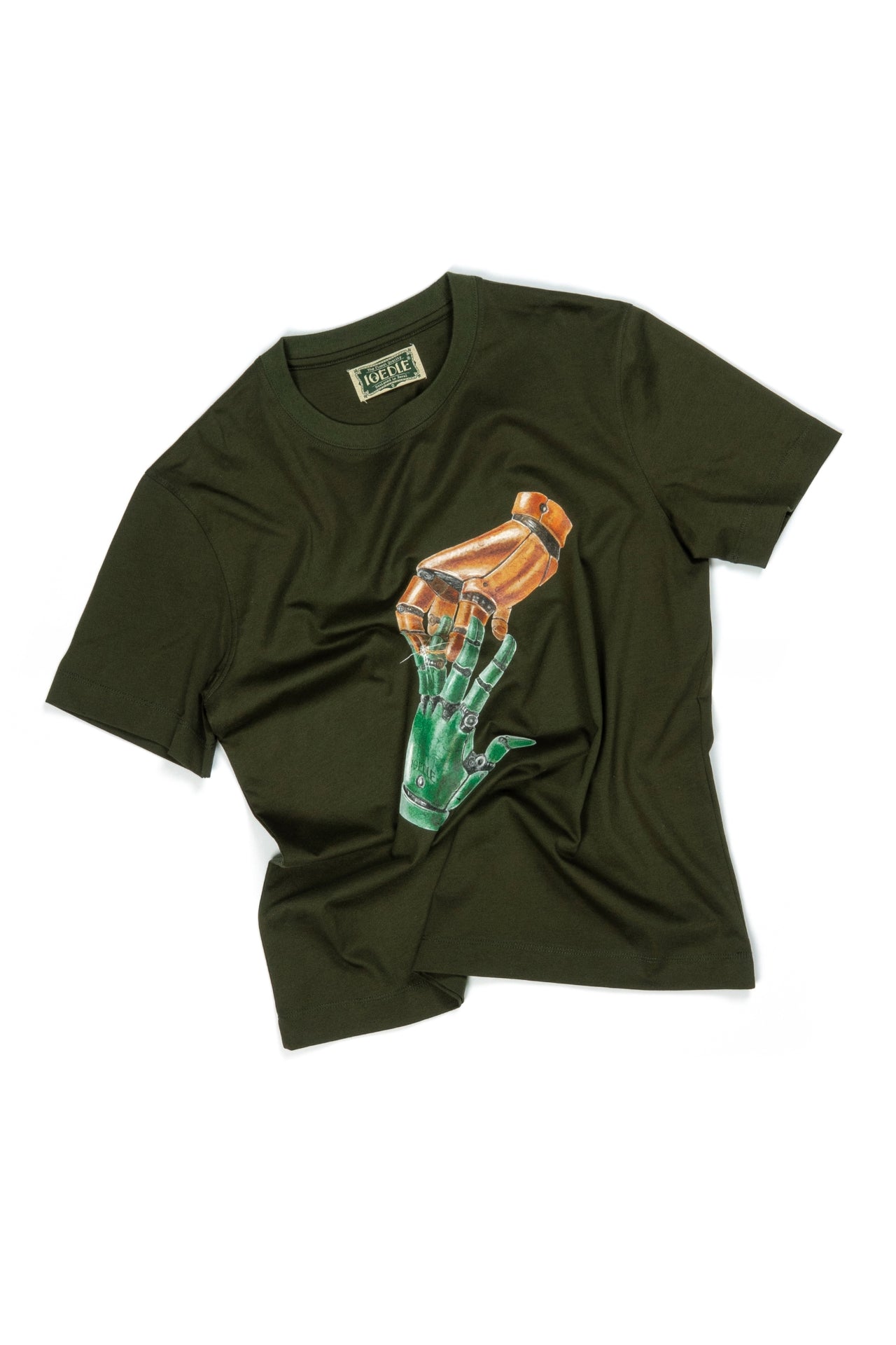 IOEDLE Sync.exe T-shirt, casual black tops with graphic print, displayed flat on a white background.