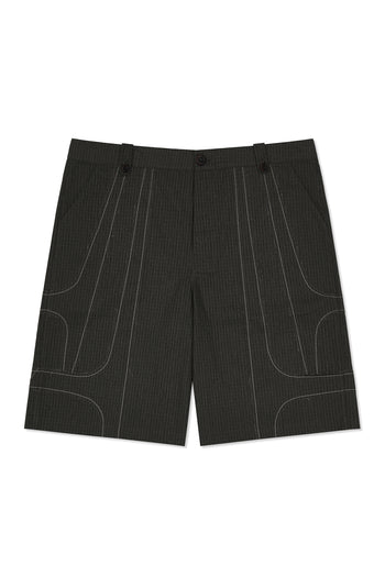 IOEDLE stitched Stream Shorts featuring a stylish design, casual fit, and comfortable fabric, perfect for everyday wear.