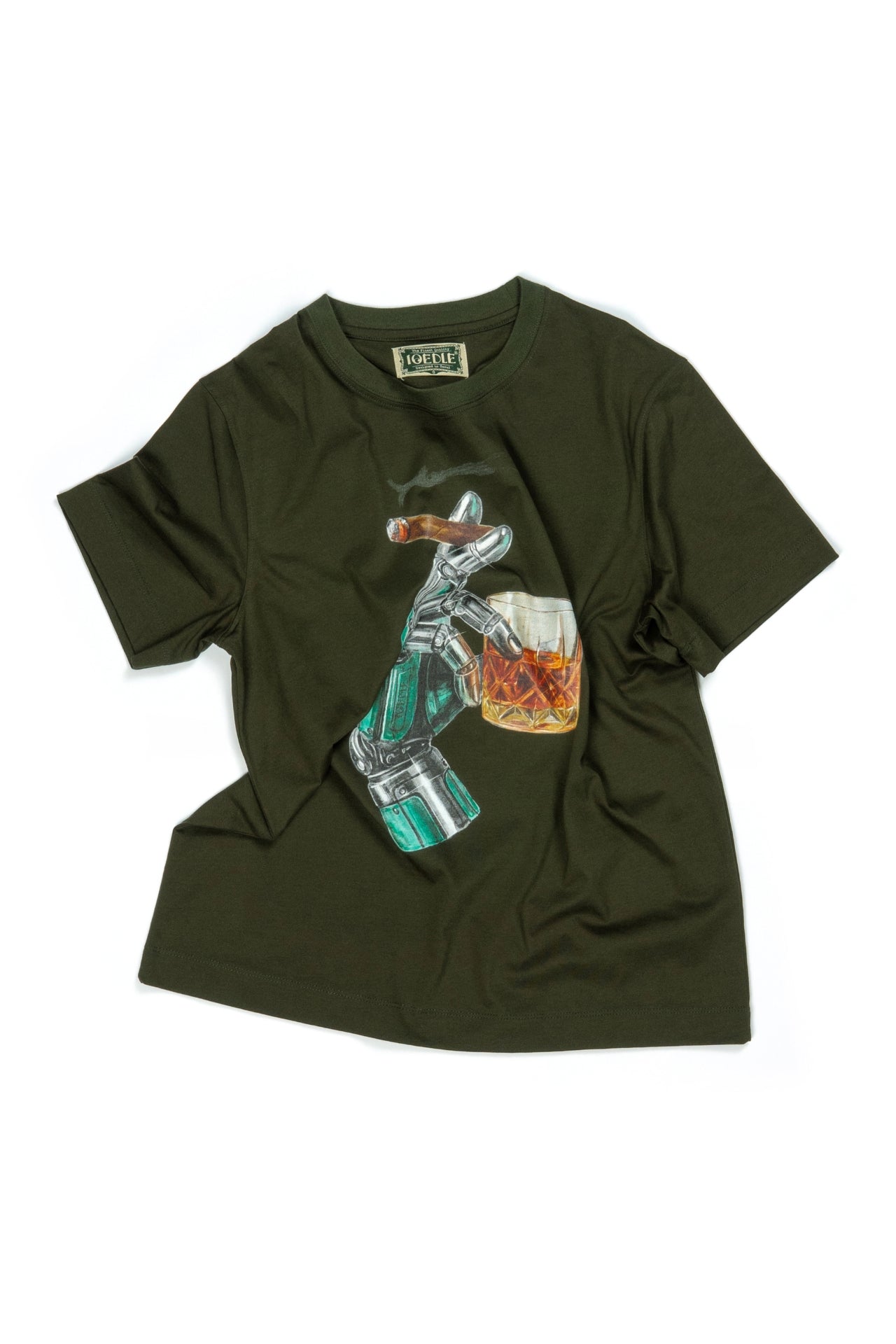 Empty.exe T-shirt by IOEDLE, casual black top with minimalist graphic design, displayed flat on a white background.