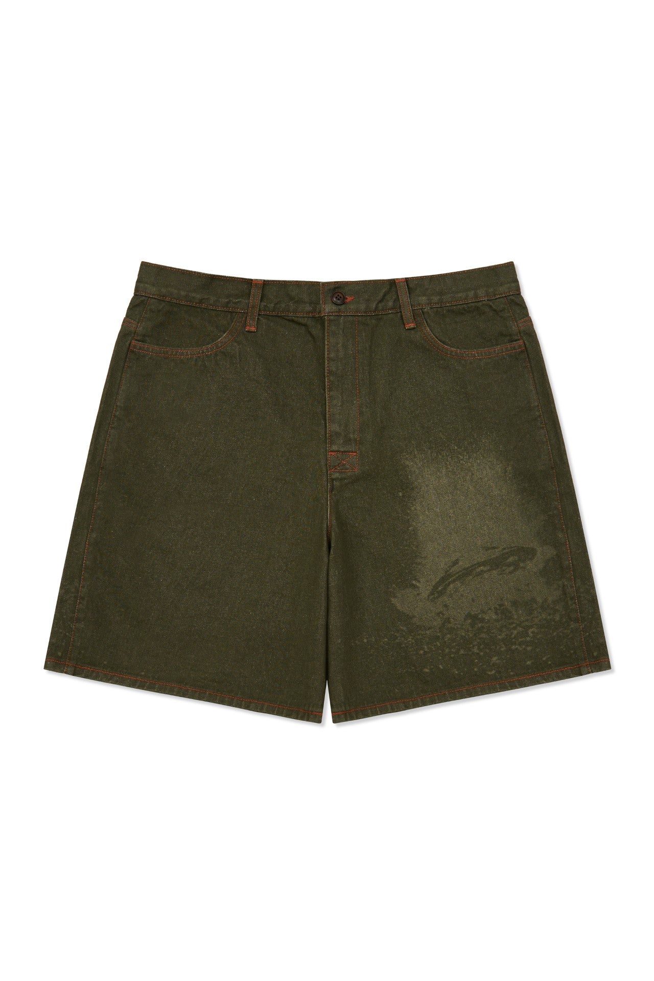 Laser-engraved garden-themed shorts by IOEDLE featuring detailed floral and impact designs on casual shorts.