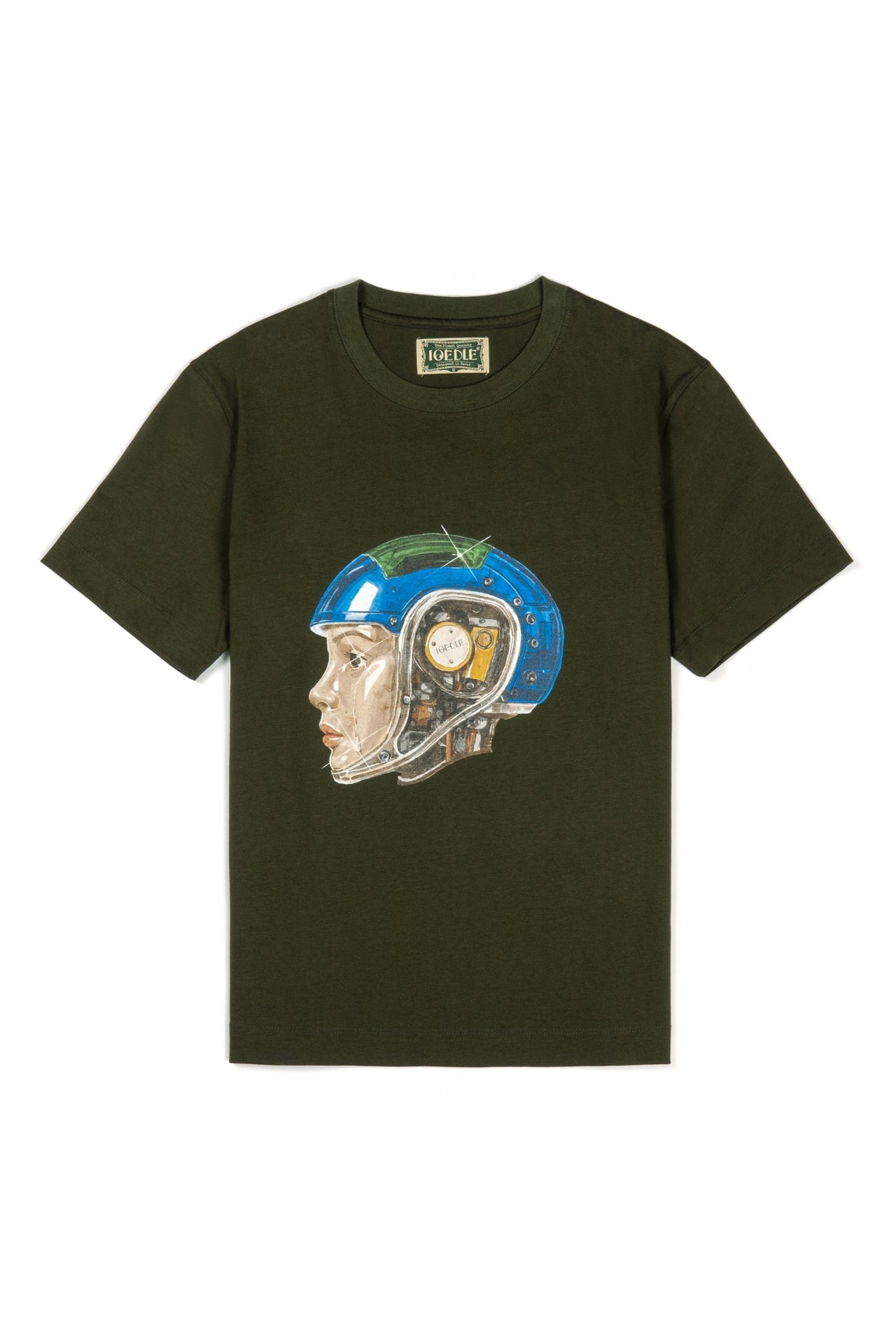 IOEDLE Tears.exe T-shirt, casual tops with graphic design, featuring a black cotton fabric and comfortable fit.