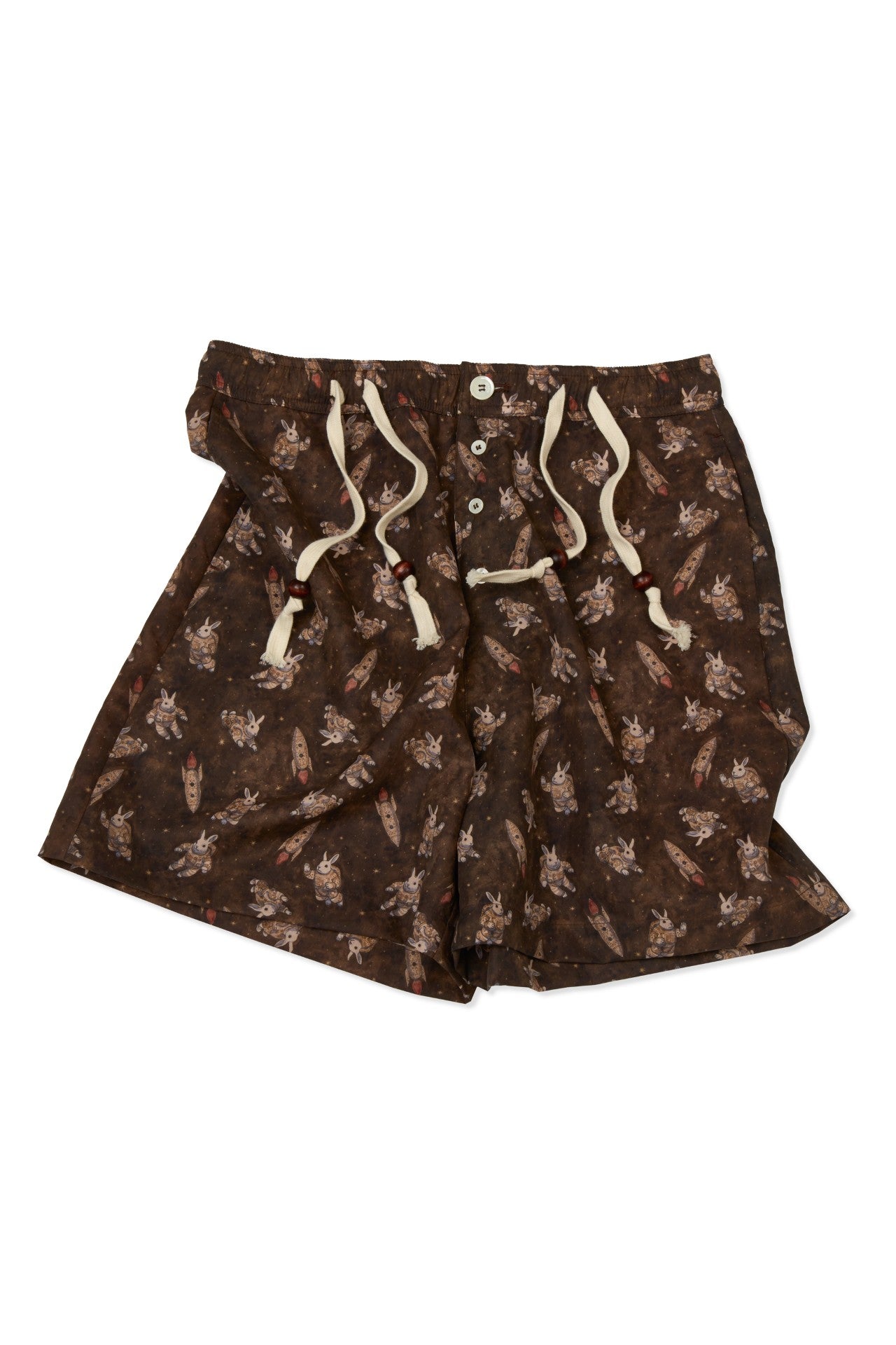 Porcelain Flight Shorts by IOEDLE, stylish casual shorts with a comfortable fit and modern design, shown in a light color.