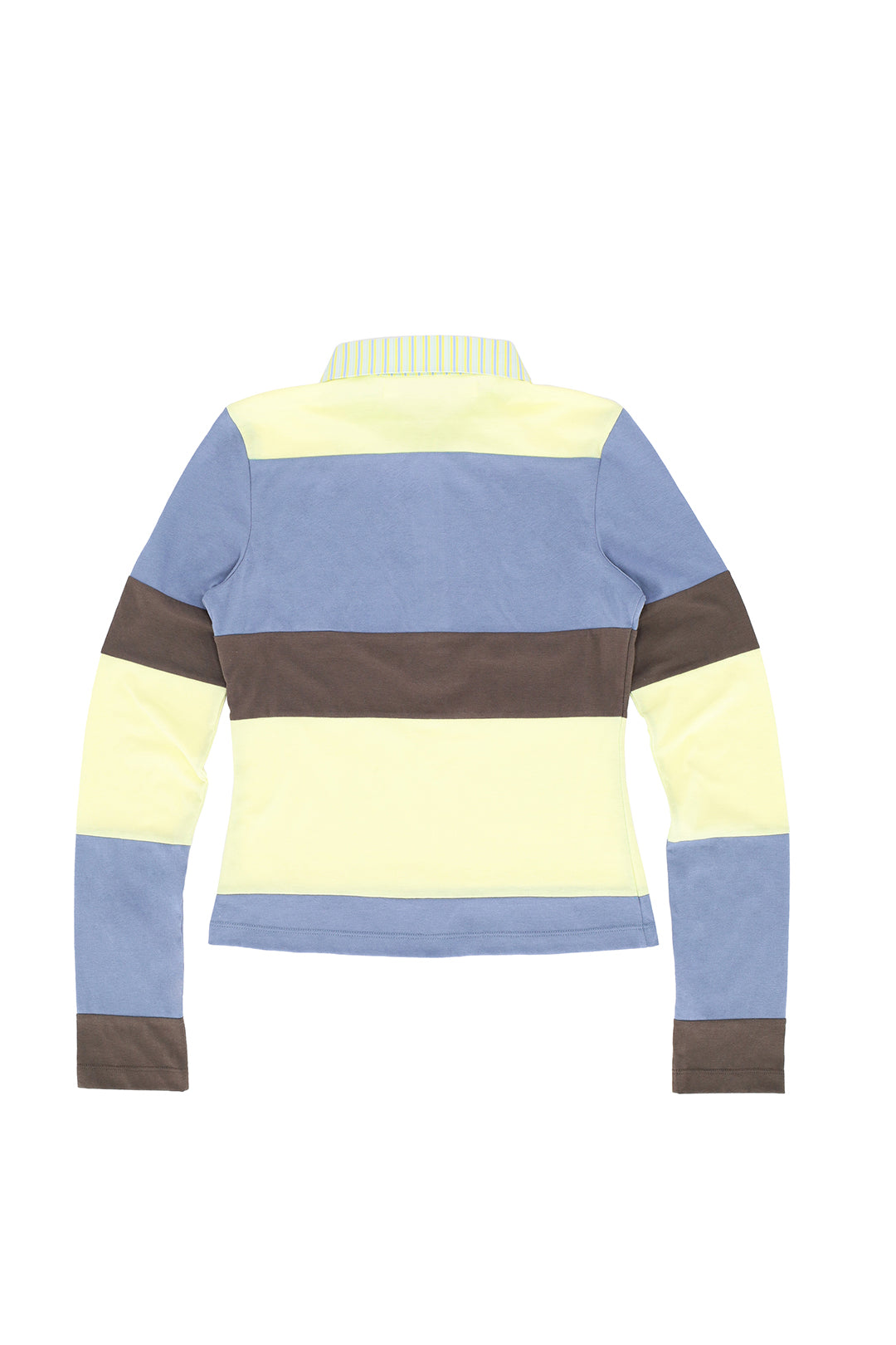 Blocked polo shirt by LOVE CRAZY WILD MAN, men's short-sleeve top with bold geometric pattern, casual and stylish clothing.