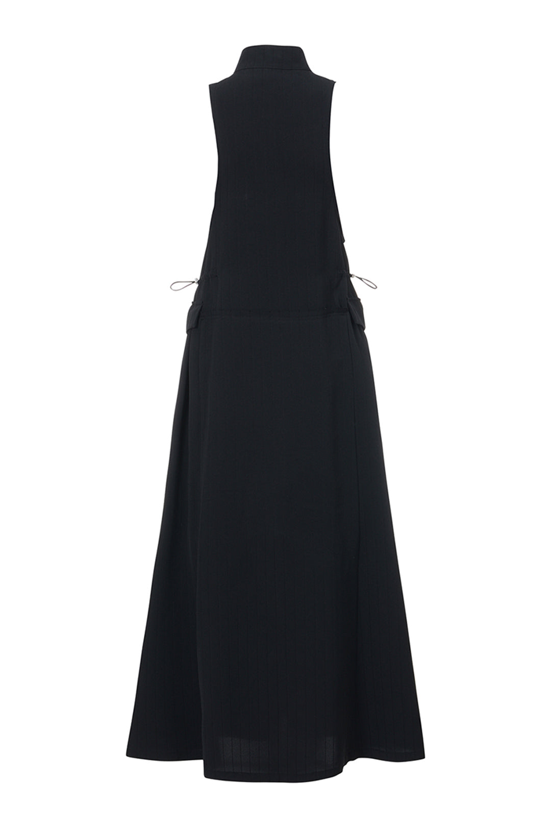 Black high neck dress by LOVE CRAZY WILD MAN, showcasing a stylish, fitted design with long sleeves and a sleek silhouette.
