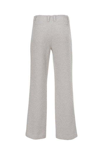 Ivory Bouncle Bell Bottoms by LOVE CRAZY WILD MAN, featuring flared legs and high-waist fit, styled with casual tops.