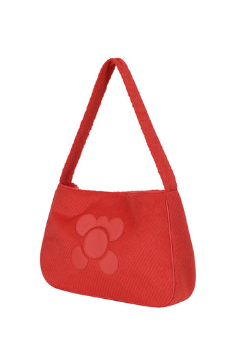 Red Packman Bag blazer by LOVE CRAZY WILD MAN with a stylish, modern design featuring bold red fabric and tailored fit.