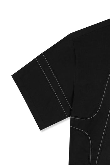 IOEDLE stitched stream short-sleeve shirt featuring a casual design with stitched detailing and a comfortable fit.
