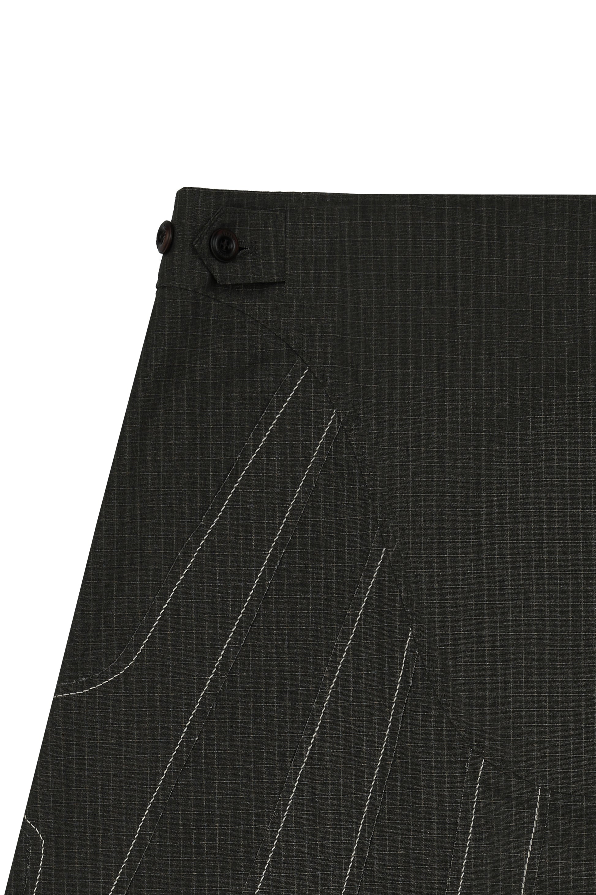 IOEDLE stitched stream skirt in soft fabric with stitched detailing, styled with a flowy silhouette and elegant design.