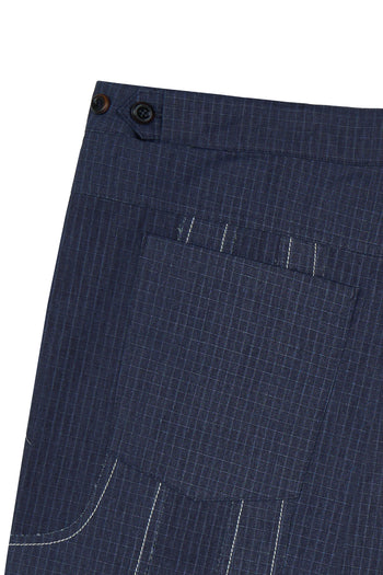 IOEDLE stitched stream shorts featuring a relaxed fit with stitched detailing, ideal for casual summer wear.