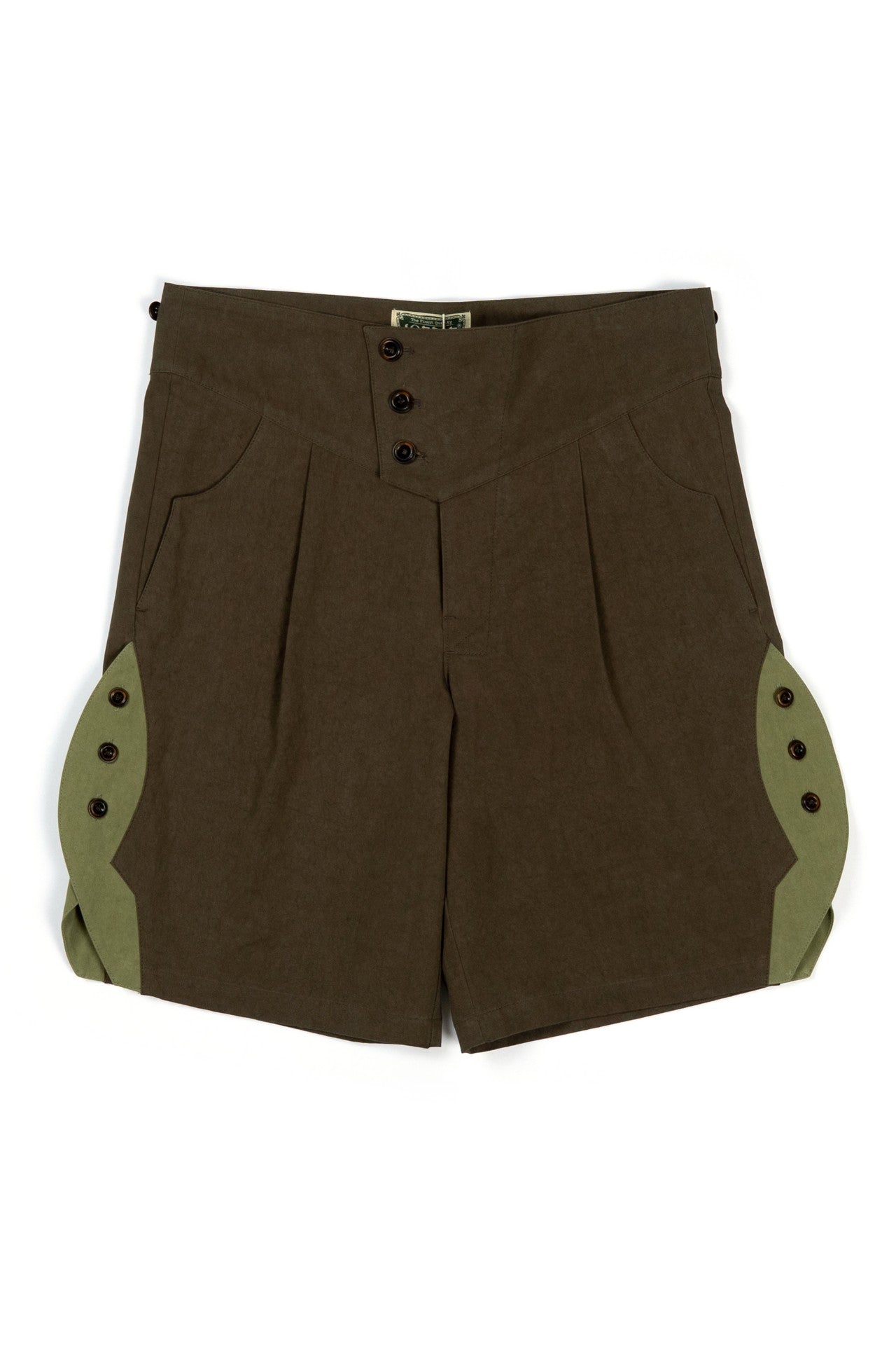 IOEDLE Rocket-Slit Shorts showing a stylish pair of black shorts with a slit detail, perfect for casual or trendy outfits.