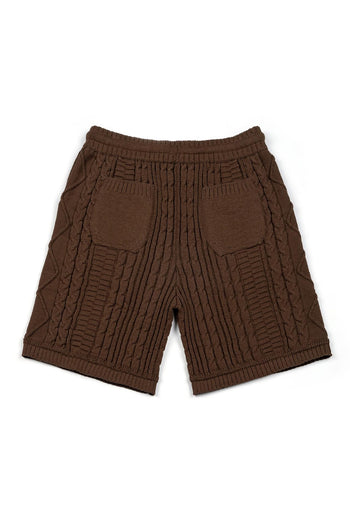 New Town Knit Shorts Brown