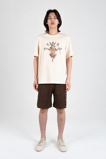 New Town Knit Shorts Brown