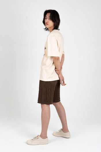 New Town Knit Shorts Brown