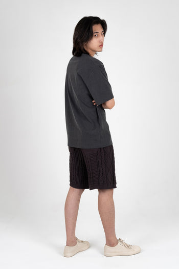 New Town Knit Shorts Charcoal