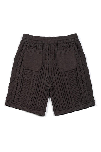 New Town Knit Shorts Charcoal