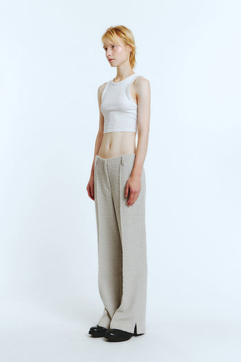 Love Crazy Wild Man ivory bell bottom bottoms with high-waisted fit and flared leg, casual and stylish for everyday wear.