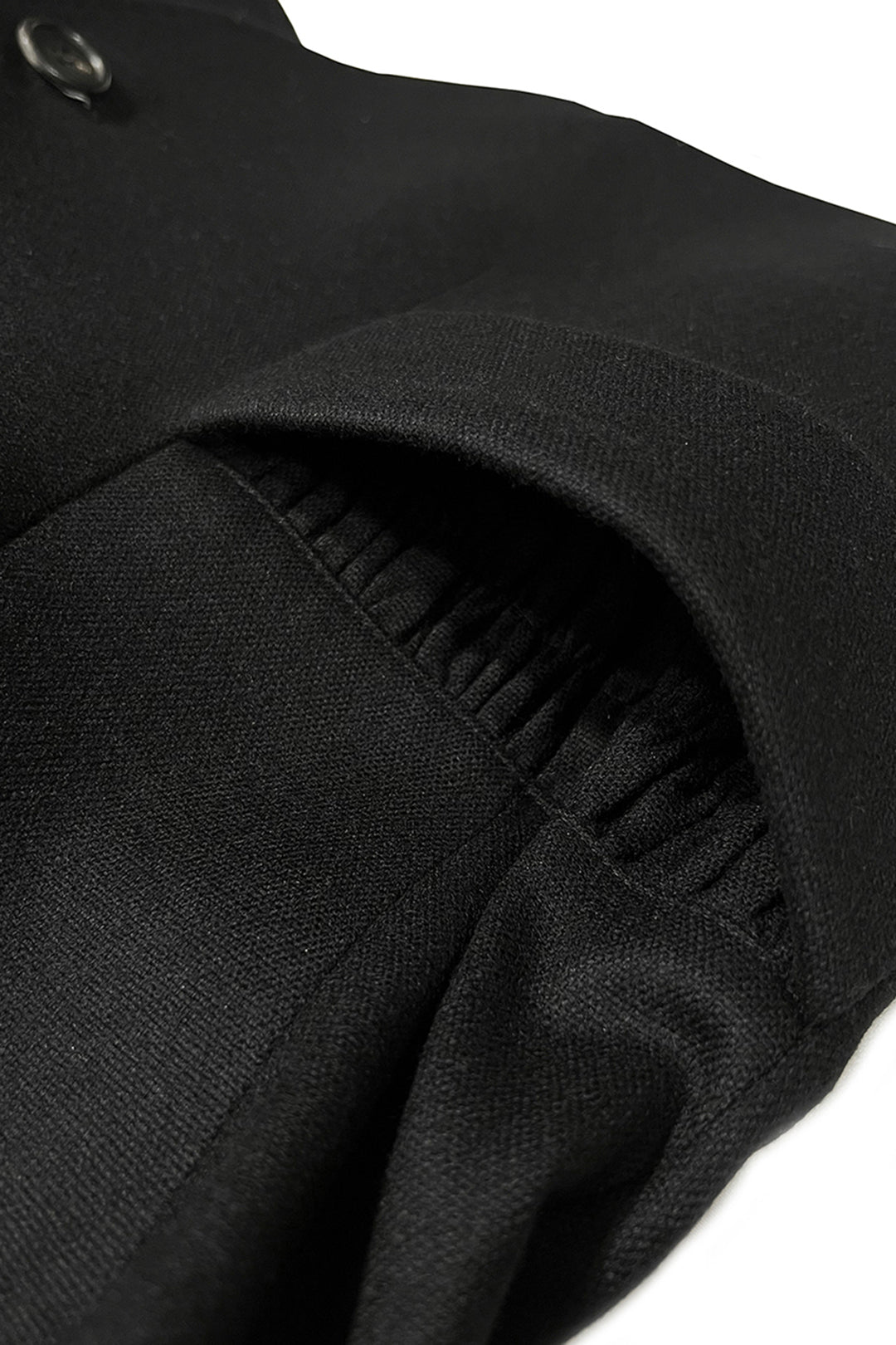 Black LOVE CRAZY WILD MAN Pocket Jacket with multiple front pockets, casual style, and lightweight fabric for everyday wear.