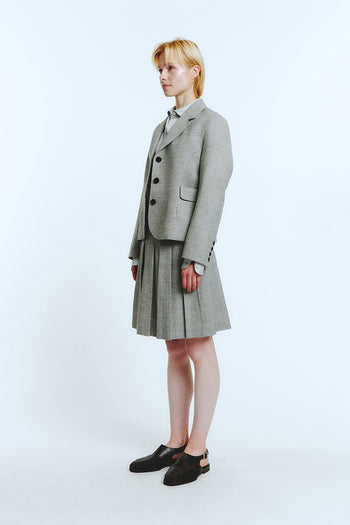 LOVE CRAZY WILD MAN pocket jacket in melange gray, stylish outerwear with multiple pockets and a comfortable fit.