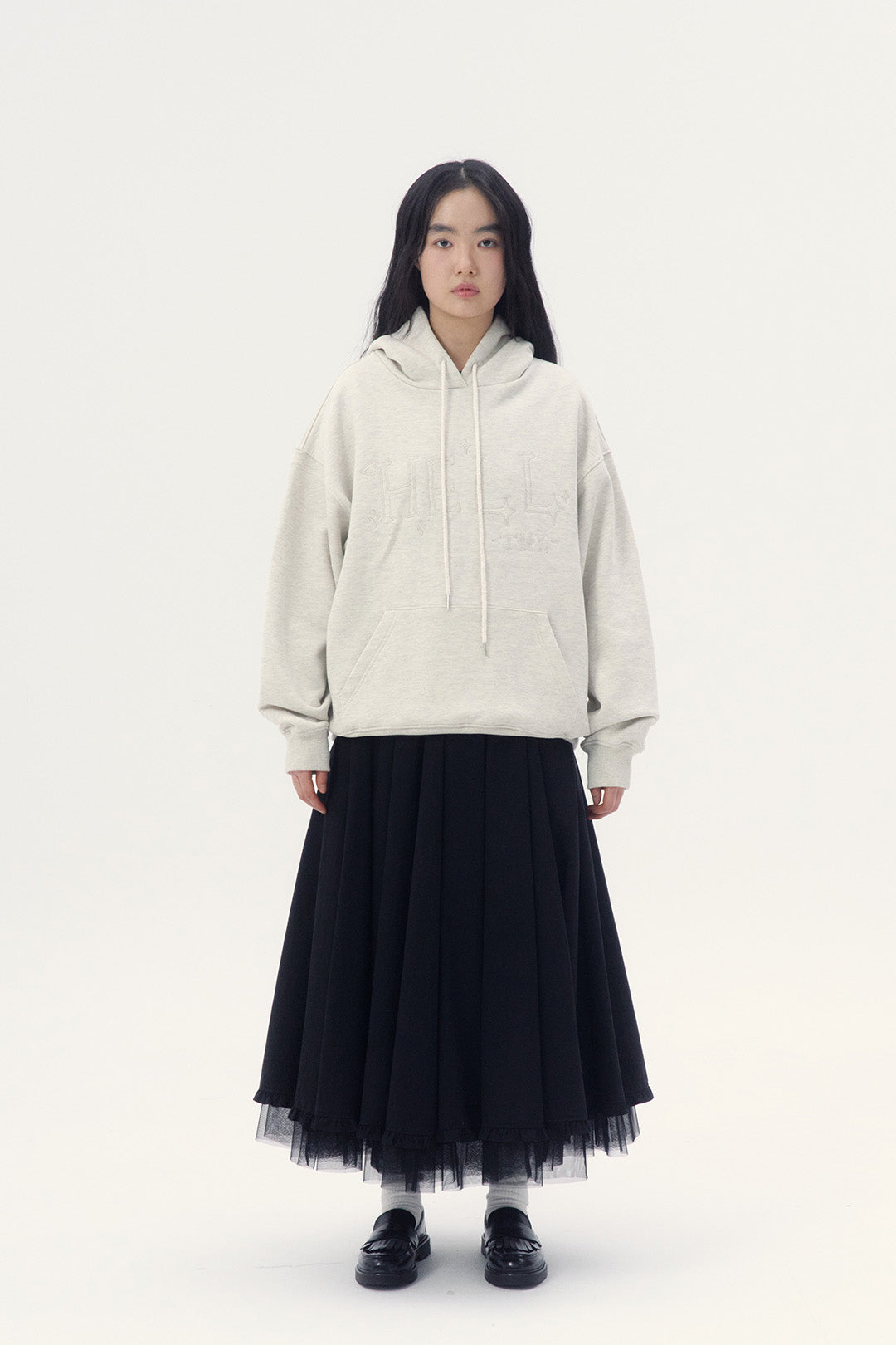 Felpa con cappuccio e cerniera da uomo Gwimyeon