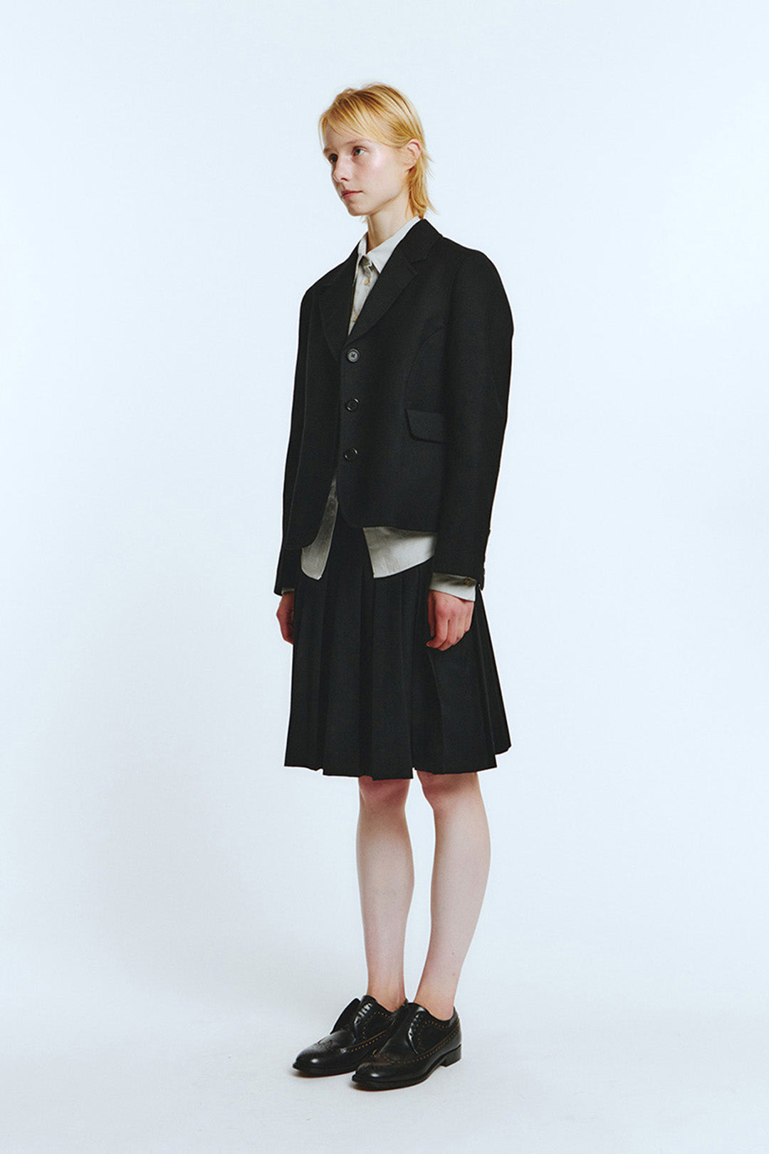 Black LOVE CRAZY WILD MAN Pocket Jacket with front pockets, tailored fit, and stylish design, perfect for casual wear.