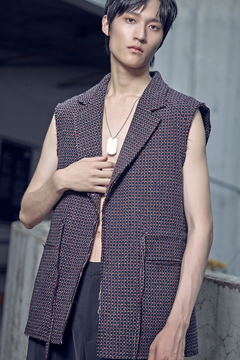 Single Breasted Wool Padding Vest
