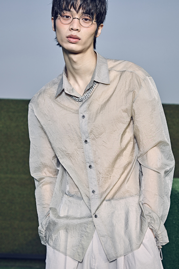 Crease Shirt Warm Grey