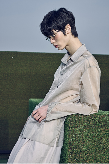 Crease Shirt Warm Grey