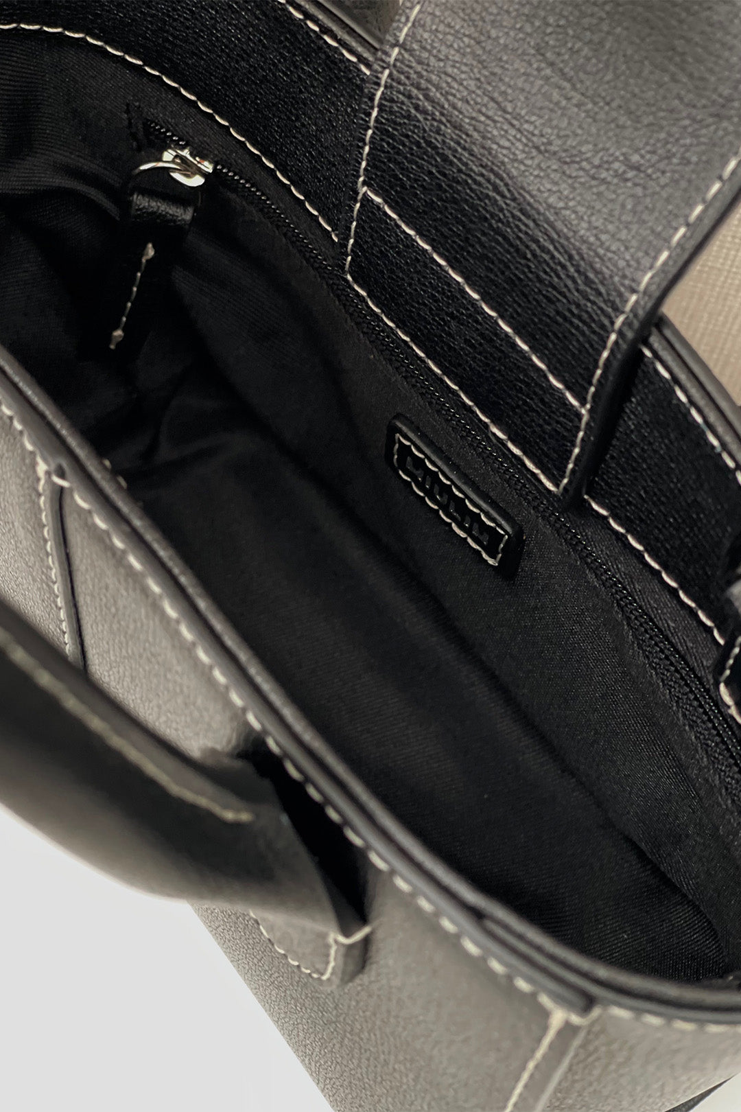 Small MIULIN Blenged leather bag with sturdy handles and sleek design, perfect for everyday use and casual outings.