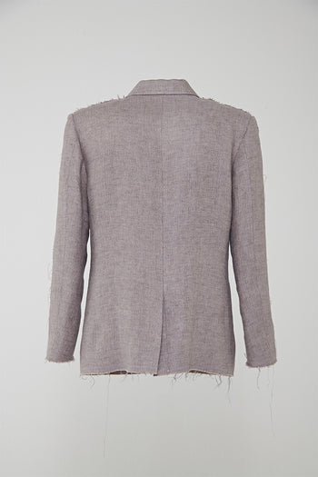 Cutting Line Linen Jacket