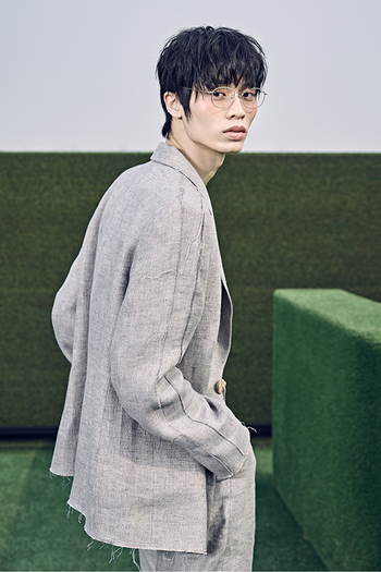 Cutting Line Linen Jacket