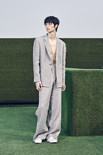Cutting Line Linen Jacket
